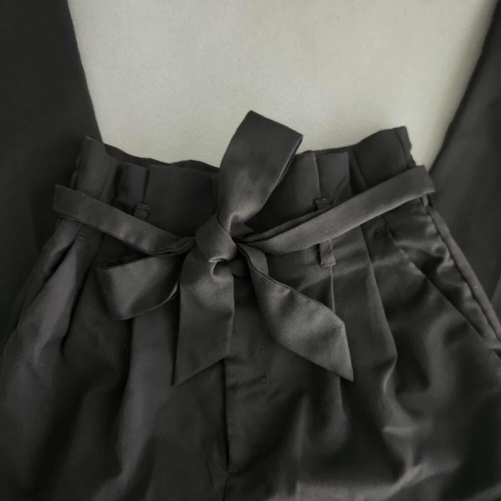 H&M Dark Olive Pleated Trousers